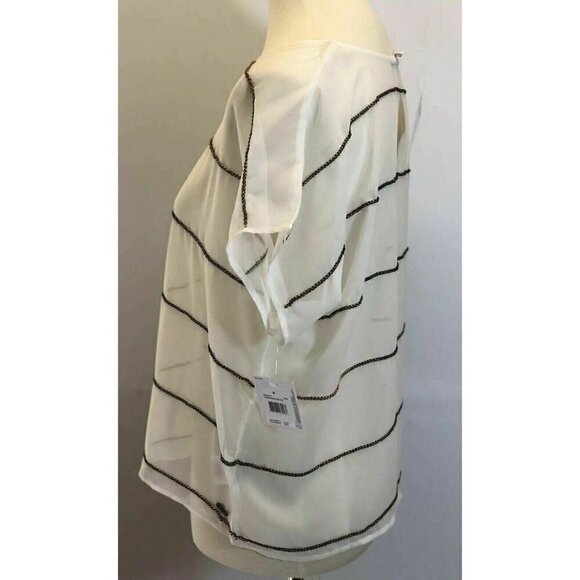 Volcom Women's Chain Reaction Blouse Size M A10 - Picture 3 of 6